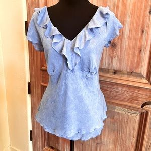 Chambray Blue Blouse